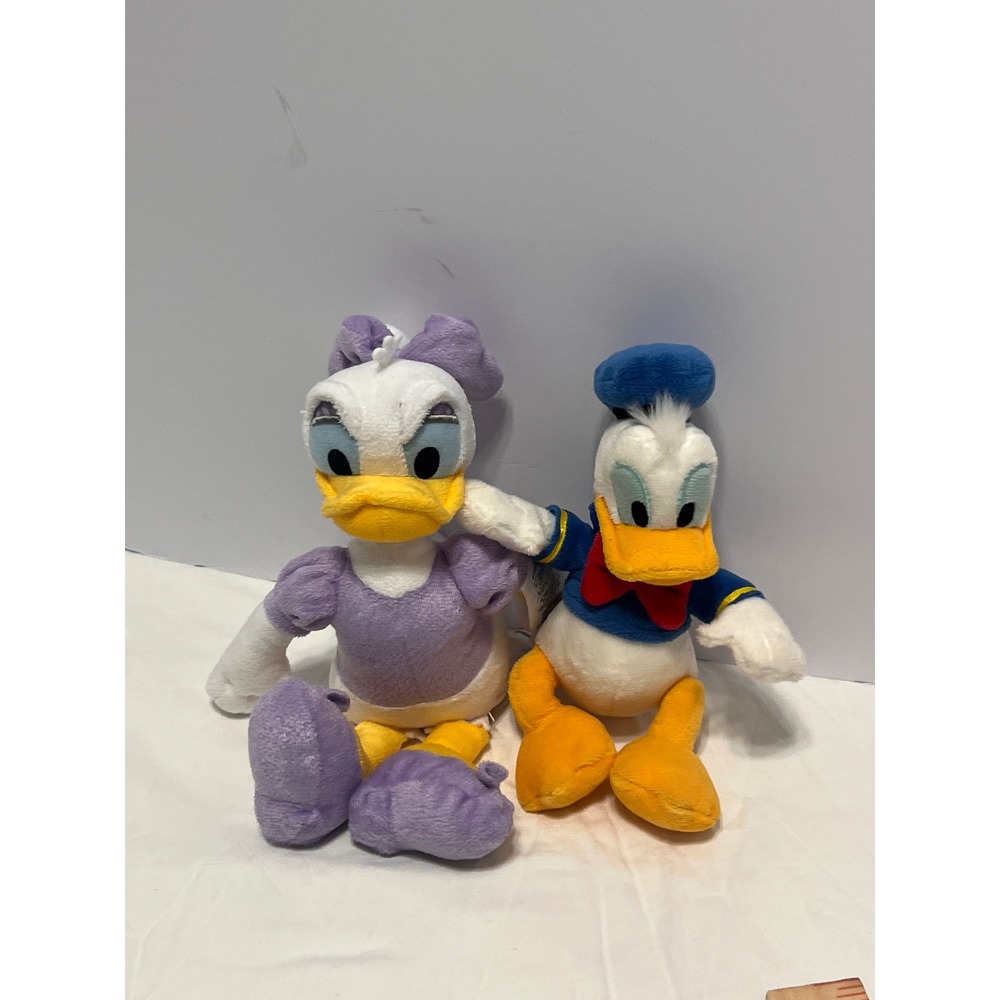 Disney Donald Duck and Daisy Duck Plush Stuffed Animal Toy Set 9-10 inch
